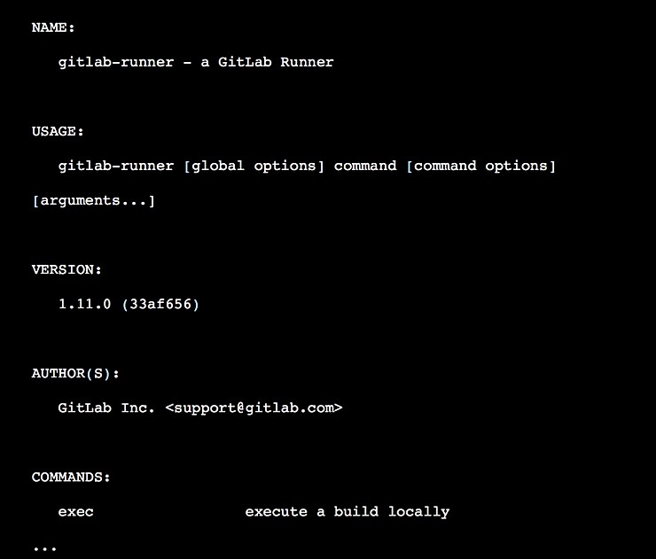 Gitlab-Runner console