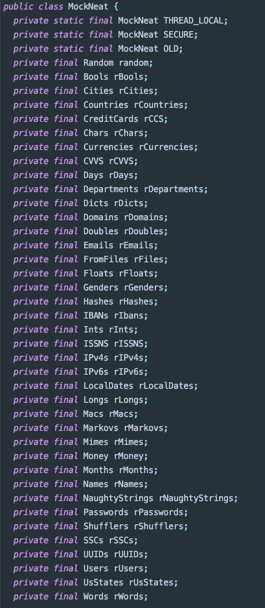 mockneat dataset